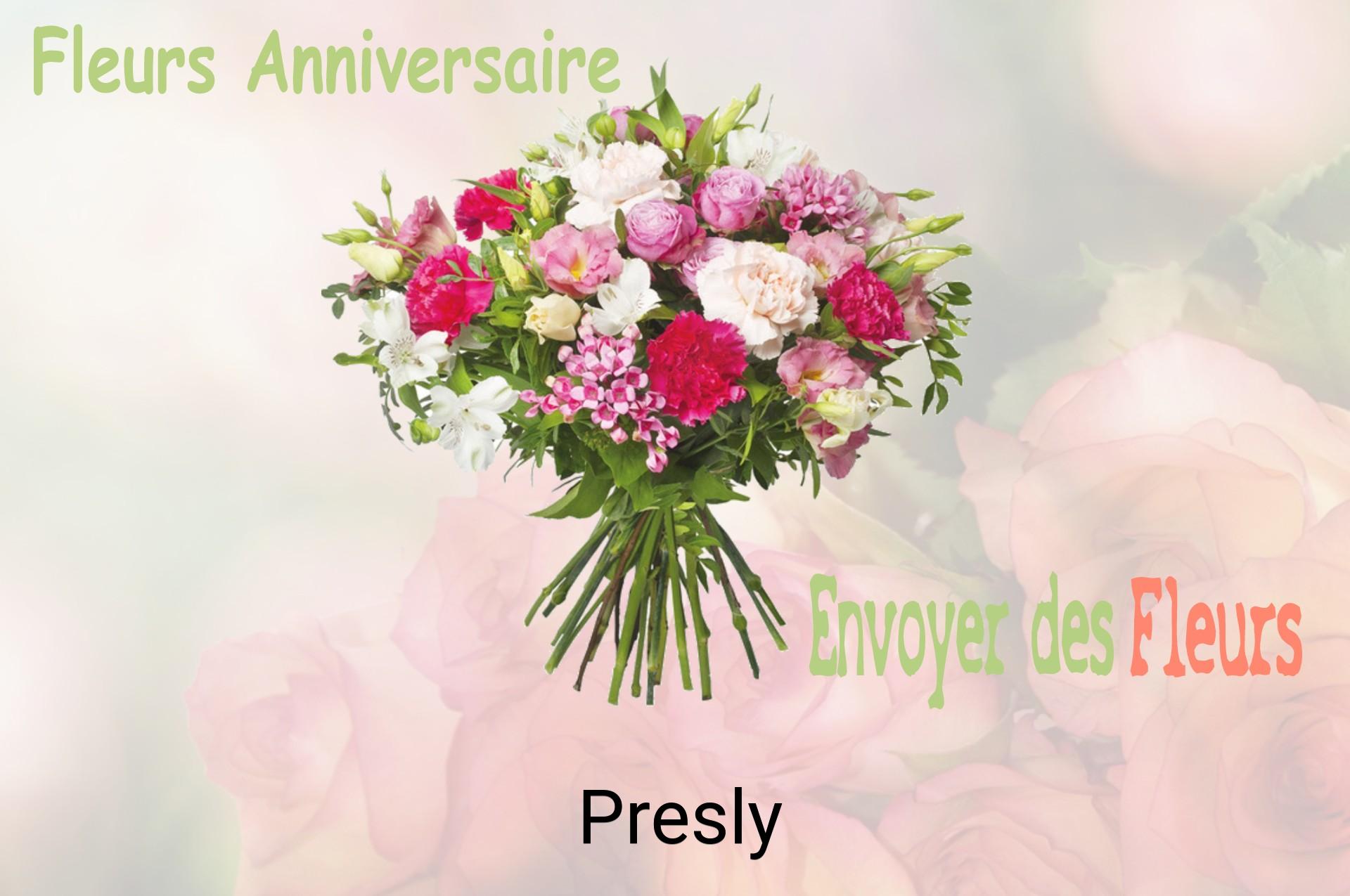 Bouquet de fleurs d’anniversaire livré à Presly